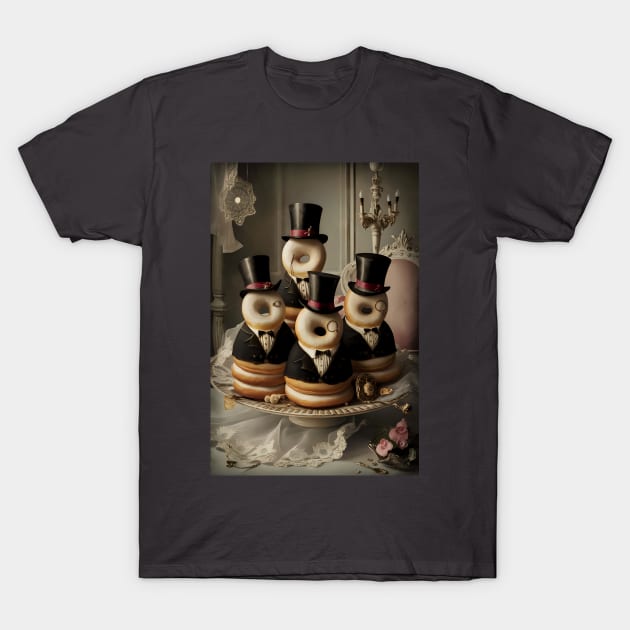 Victorian era style donuts T-Shirt by Spaceboyishere